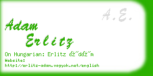 adam erlitz business card